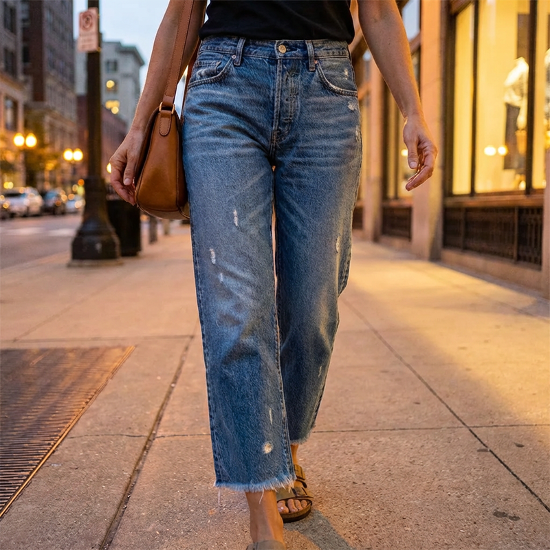 AMIRAH™ | Cropped Jeans