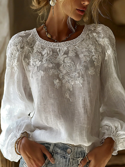 MAREN™ | Embroidered Blouse