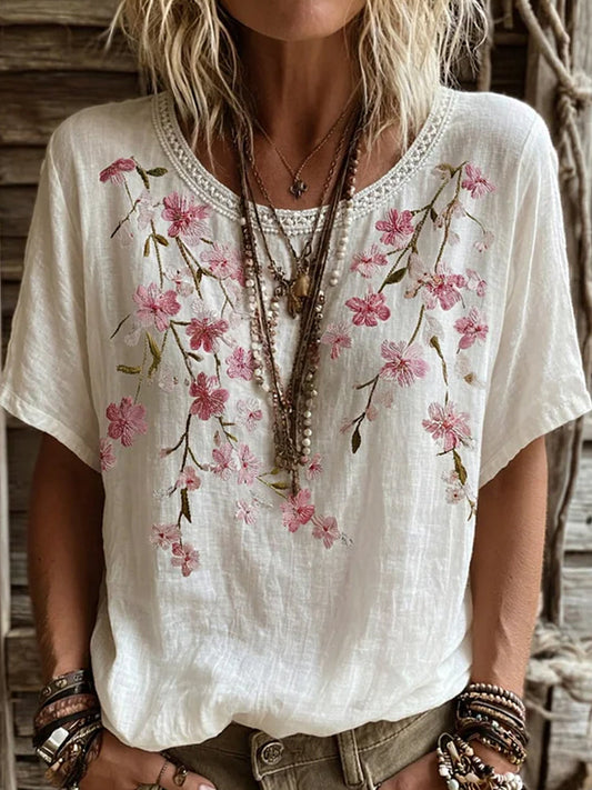 EILEEN™ | Blossom Linen Top