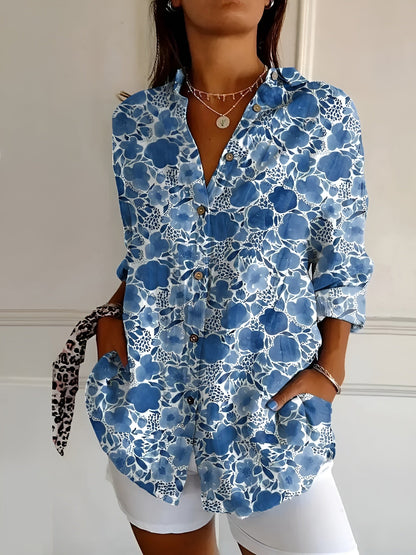 KAITLYN™ | Patchwork Button Blouse
